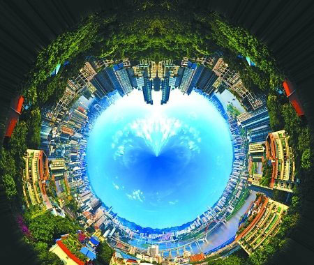 360度全景展示渝中區